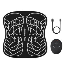 6-Modus 9-Level EMS Fußmassagematte mit Fernbedienung - Physiotherapie Relief und Fitness Stimulator