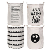 Canvas-Aufbewahrungstasche für Kinder und Babyspielzeug – Kleidungs-/Wäsche-Aufhänger-Organizer mit Kordelzug