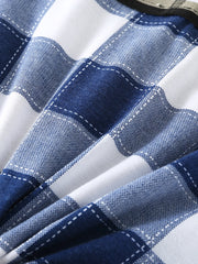 Atmungsaktive Boxershorts für Herren aus Baumwolle mit mittelhohem Bund und Karomuster
