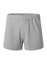 Herren Baumwolle Einfarbig Atmungsaktive Lockere Home Shorts Boxer