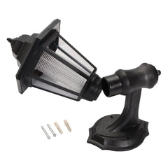 Hexagon Solar Wall-Mount LED Lantern Light - Waterproof Outdoor Garden Lamp