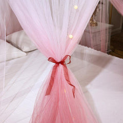 Ceiling-Mounted Foldable Bed Canopy Mosquito Net - Easy Installation, Home Dome Design