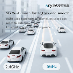 Intelligente kabellose Video-Türklingelkamera, 2,4G/5G WLAN, HD 1080P, Nachtsicht, PIR-Alarm, Push-Benachrichtigungen