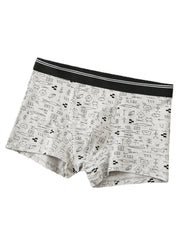 Multipacks Herren-Boxershorts mit Graffiti-Print und U-Konvex-Form – Atmungsaktive Baumwollunterwäsche