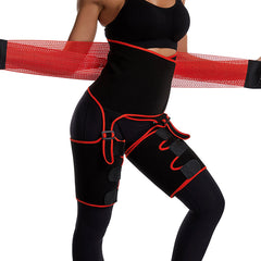 3-in-1-Trimmergürtel für Taille und Oberschenkel, Po-Lifter, schlankmachender Body Shaper für Frauen – Taillentrainer zur Gewichtsabnahme