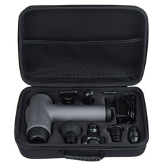 30-Speed Electric Percussive Massager, Rechargeable, Quiet, Muscle Therapy Device with 6 Attachments