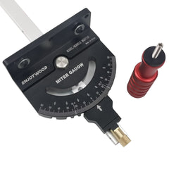 Precision Woodworking Angle Miter Gauge 0-60 Degree for Table Saw & Router Table - Accurate Wood Cutting Tool