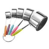 10-teiliges Messbecher- und Löffelset aus Edelstahl – Küchenutensilien zum Backen und Kochen