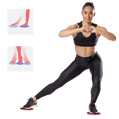 3-teiliges Fitness-Core-Slider- und Widerstandsband-Set – rutschfeste Gleitpads für Yoga und Training