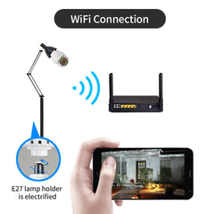 HD 1080P WiFi IP E27 Kameraüberwachung, 10 LED Diamantbirne, intelligente Dual-Light-Nachtsicht, E27-Sockel