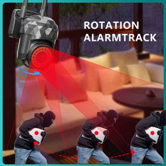 HD 2MP WiFi IP-Kamera, wasserdicht, Infrarot, Vollfarb-Nachtsicht, Sicherheitskamera mit 39 Lichtern