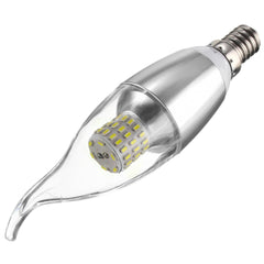 7W LED Warm White Glass Candle Bulb, Non-Dimmable, AC 85-265V