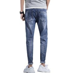 Slim Fit Stretchhose mit Löchern für Herren - Lange Länge