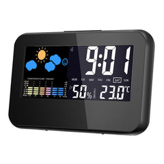 Digitale Wetterstation: Thermometer, Hygrometer, Wecker mit intelligenter Soundsteuerung