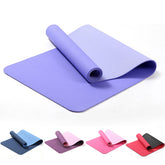 6 mm dicke, rutschfeste professionelle Yogamatte mit Tragetasche für Pilates und Fitnesstraining zu Hause