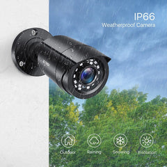 2MP 1080P HD 4-in-1 CCTV-Überwachungskamera mit 24 IR-LEDs, Vollfarb-Nachtsicht, Innen-Fernüberwachung