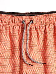 Schnelltrocknende Strandshorts mit Geo-Print und Kordelzug für Herren