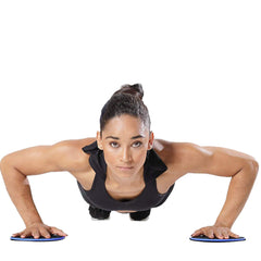 3-teiliges Fitness-Core-Slider- und Widerstandsband-Set – rutschfeste Gleitpads für Yoga und Training