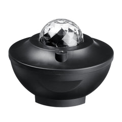 Mehrfarbige rotierende LED-Sternennachtlicht-Projektorlampe mit Bluetooth-Musik und Fernbedienung