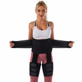 3-in-1 verstellbarer Taillentrainer: Schwitzgürtel, Oberschenkel-Trimmer, Po-Lifter für Yoga, Fitnessstudio, Pilates und Workouts