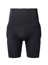 Herren-Boxershorts mit hoher Taille und Po-Lifting-Funktion, Shapewear, mit Bauchkontrolle und abnehmbarer Polsterung