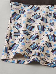 4-teilige Herrenunterwäsche mit Modal-Print – weiche, konvexe Boxershorts