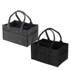 Windeltasche aus Filz fürs Baby - Aufbewahrung fürs Kinderzimmer, Feuchttüchertasche, Windel-Organizer