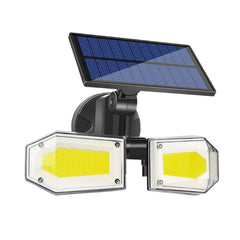 Outdoor Motion Sensor LED Solar Light, 78LED/130COB, Waterproof Security Wall Lamp for Garden and Street, Three Modes