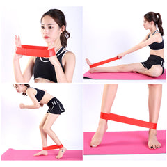 3-teiliges Yoga-Gleitscheiben- und Widerstandsbänder-Set für Fitness-, Hüft- und Muskeltraining