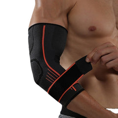 Elbow Support for Weightlifting & Sports - 1pc Pressurized Fitness Gear for Basketball, Tennis, Riding