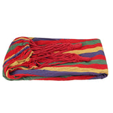 Tragbare Hängematte aus Segeltuch für 2 - Picknick im Freien, Camping, Schaukelstuhl aus Holz