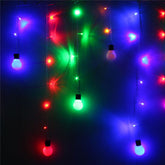 1,5 m lange Lichterkette mit 10 LED-Kugeln, mehrfarbig, Dekoration für Hochzeiten/Partys/Weihnachten