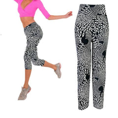 Stretch-Athleisure-Yogahose mit hoher Taille - Fitness- und Sport-Leggings