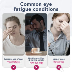 3D Electric Steam Eye Mask with Hot Compress, Smart Timing, Sleep Shade, Relieves Eye Fatigue