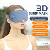 3D Electric Steam Eye Mask with Hot Compress, Smart Timing, Sleep Shade, Relieves Eye Fatigue