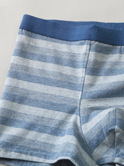 Multipack Herren-Boyshorts mit Streifenmuster und U-konvexer Mitte-Taille-Boxershorts