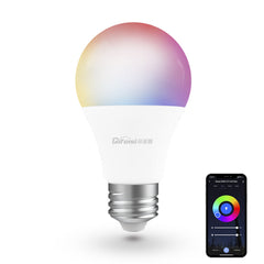 E26 9W WiFi Smart Bulb RGB+CCT 810LM AC100-130V, Compatible with Alexa & Google Assistant