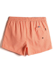Schnelltrocknende Strandshorts mit Geo-Print und Kordelzug für Herren