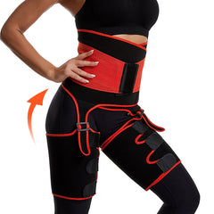 3-in-1-Trimmergürtel für Taille und Oberschenkel, Po-Lifter, schlankmachender Body Shaper für Frauen – Taillentrainer zur Gewichtsabnahme