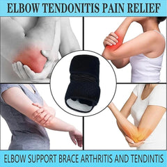 Cinlitek Adjustable Elbow Brace Compression Sleeve for Tendonitis, Bursitis, Arthritis & Sports Injury Relief