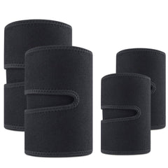 4-teiliges Set verstellbare Arm- und Oberschenkel-Schutzgurte – Trainingsbandagen zur Verbesserung der Schweißbildung für Frauen und Männer
