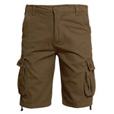 Herren Frühling Sommer Casual Baumwolle Cargo Shorts, Knielang, Größen 30-42, Lockere Passform für Sport & Outdoor-Aktivitäten