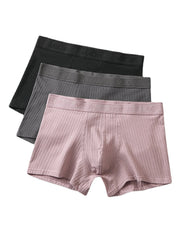 Herren-Boxershorts aus antibakteriellem Baumwoll-Jacquard mit U-Konvex-Muster, Multipack-Unterwäsche-Set