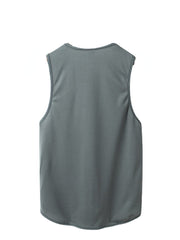 Atmungsaktive Mesh-Active-Tanktops für Herren mit Reißverschlusstaschen
