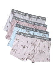 Multipack U-konvexe Boxershorts für Herren mit Animalprint