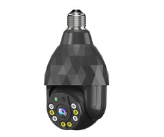 HD 1080P WiFi IP E27-Kamera mit 8 LED-Nachtsicht, intelligentem Doppellicht und E27-Sockel