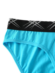 Einfarbige, atmungsaktive Herren-Slips aus Baumwolle mit mittlerer Taille - elastisch und dünn