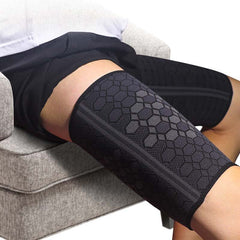 Gestrickte Kompressions-Oberschenkelmanschetten zum Laufen, für Fitness, zur Unterstützung bei Muskelzerrungen und zum Schutz der Beine