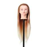 27'' Colorful Mannequin Head for Hairdressing Practice Training Salon with Clamp