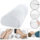 D-förmiges Memory Foam-Komfort-Rollkissen – Nacken-, Knie-, Beinabstandshalter und Rücken-Lendenwirbelstütze